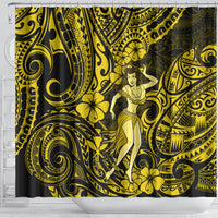 hawaii-hula-girl-shower-curtain-hibiscus-hawaii-tribal-tattoo-yellow-version