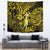 Hawaii Hula Girl Tapestry Hibiscus Hawaii Tribal Tattoo Yellow Version - Wonder Print Shop