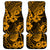 Hawaii Pineapple Car Mats Paradise Flowers Pacific With Gold Polynesian Tribal - Wonder Print Shop