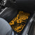 Hawaii Pineapple Car Mats Paradise Flowers Pacific With Gold Polynesian Tribal - Wonder Print Shop