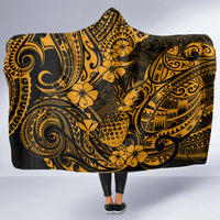 hawaii-pineapple-hooded-blanket-paradise-flowers-pacific-with-gold-polynesian-tribal