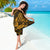 Hawaii Pineapple Sarong Paradise Flowers Pacific With Gold Polynesian Tribal - Wonder Print Shop