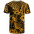 Hawaii Pineapple T Shirt Paradise Flowers Pacific With Gold Polynesian Tribal - Wonder Print Shop