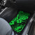 Hawaii Pineapple Car Mats Paradise Flowers Pacific With Green Polynesian Tribal - Wonder Print Shop