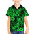Hawaii Pineapple Kid Hawaiian Shirt Paradise Flowers Pacific With Green Polynesian Tribal - Wonder Print Shop
