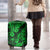 Hawaii Pineapple Luggage Cover Paradise Flowers Pacific With Green Polynesian Tribal - Wonder Print Shop