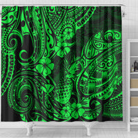 hawaii-pineapple-shower-curtain-paradise-flowers-pacific-with-green-polynesian-tribal