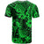 Hawaii Pineapple T Shirt Paradise Flowers Pacific With Green Polynesian Tribal - Wonder Print Shop