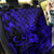 Hawaii Pineapple Back Car Seat Cover Paradise Flowers Pacific With Navy Blue Polynesian Tribal - Wonder Print Shop
