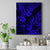 Hawaii Pineapple Canvas Wall Art Paradise Flowers Pacific With Navy Blue Polynesian Tribal - Wonder Print Shop