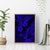 Hawaii Pineapple Canvas Wall Art Paradise Flowers Pacific With Navy Blue Polynesian Tribal - Wonder Print Shop