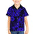 Hawaii Pineapple Kid Hawaiian Shirt Paradise Flowers Pacific With Navy Blue Polynesian Tribal - Wonder Print Shop