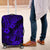 Hawaii Pineapple Luggage Cover Paradise Flowers Pacific With Navy Blue Polynesian Tribal - Wonder Print Shop