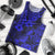 Hawaii Pineapple Men Tank Top Paradise Flowers Pacific With Navy Blue Polynesian Tribal - Wonder Print Shop