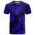 Hawaii Pineapple T Shirt Paradise Flowers Pacific With Navy Blue Polynesian Tribal - Wonder Print Shop