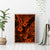 Hawaii Pineapple Canvas Wall Art Paradise Flowers Pacific With Orange Polynesian Tribal - Wonder Print Shop