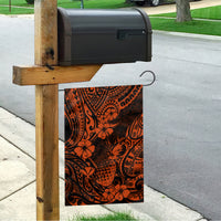 Hawaii Pineapple Garden Flag Paradise Flowers Pacific With Orange Polynesian Tribal - Wonder Print Shop