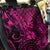 Hawaii Pineapple Back Car Seat Cover Paradise Flowers Pacific With Pink Polynesian Tribal - Wonder Print Shop