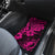 Hawaii Pineapple Car Mats Paradise Flowers Pacific With Pink Polynesian Tribal - Wonder Print Shop