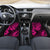 Hawaii Pineapple Car Mats Paradise Flowers Pacific With Pink Polynesian Tribal - Wonder Print Shop