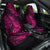 Hawaii Pineapple Car Seat Cover Paradise Flowers Pacific With Pink Polynesian Tribal - Wonder Print Shop