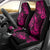 Hawaii Pineapple Car Seat Cover Paradise Flowers Pacific With Pink Polynesian Tribal - Wonder Print Shop
