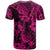 Hawaii Pineapple T Shirt Paradise Flowers Pacific With Pink Polynesian Tribal - Wonder Print Shop