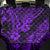 Hawaii Pineapple Back Car Seat Cover Polynesian Pattern Purple Version - Wonder Print Shop