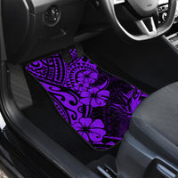 Hawaii Pineapple Car Mats Polynesian Pattern Purple Version - Wonder Print Shop