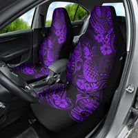 Hawaii Pineapple Car Seat Cover Polynesian Pattern Purple Version - Wonder Print Shop