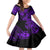 Hawaii Pineapple Family Matching Summer Maxi Dress and Hawaiian Shirt Polynesian Pattern Purple Version - Wonder Print Shop