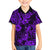 Hawaii Pineapple Family Matching Summer Maxi Dress and Hawaiian Shirt Polynesian Pattern Purple Version - Wonder Print Shop