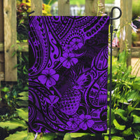 Hawaii Pineapple Garden Flag Polynesian Pattern Purple Version - Wonder Print Shop