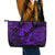 Hawaii Pineapple Leather Tote Bag Polynesian Pattern Purple Version - Wonder Print Shop