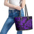 Hawaii Pineapple Leather Tote Bag Polynesian Pattern Purple Version - Wonder Print Shop