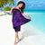 Hawaii Pineapple Sarong Polynesian Pattern Purple Version - Wonder Print Shop