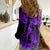 Hawaii Pineapple Women Casual Shirt Polynesian Pattern Purple Version - Wonder Print Shop