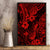 Hawaii Pineapple Canvas Wall Art Polynesian Pattern Red Version - Wonder Print Shop