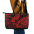 Hawaii Pineapple Leather Tote Bag Polynesian Pattern Red Version - Wonder Print Shop