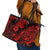 Hawaii Pineapple Leather Tote Bag Polynesian Pattern Red Version - Wonder Print Shop