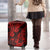 Hawaii Pineapple Luggage Cover Polynesian Pattern Red Version - Wonder Print Shop
