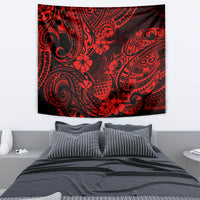Hawaii Pineapple Tapestry Polynesian Pattern Red Version - Wonder Print Shop