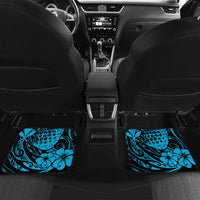 Hawaii Pineapple Car Mats Polynesian Pattern Sky Blue Version - Wonder Print Shop