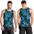 Hawaii Pineapple Men Tank Top Polynesian Pattern Sky Blue Version - Wonder Print Shop