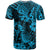 Hawaii Pineapple T Shirt Polynesian Pattern Sky Blue Version - Wonder Print Shop