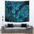 Hawaii Pineapple Tapestry Polynesian Pattern Sky Blue Version - Wonder Print Shop