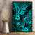 Hawaii Pineapple Canvas Wall Art Polynesian Pattern Turquoise Version - Wonder Print Shop