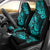 Hawaii Pineapple Car Seat Cover Polynesian Pattern Turquoise Version - Wonder Print Shop