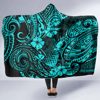 hawaii-pineapple-hooded-blanket-polynesian-pattern-turquoise-version