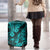 Hawaii Pineapple Luggage Cover Polynesian Pattern Turquoise Version - Wonder Print Shop
